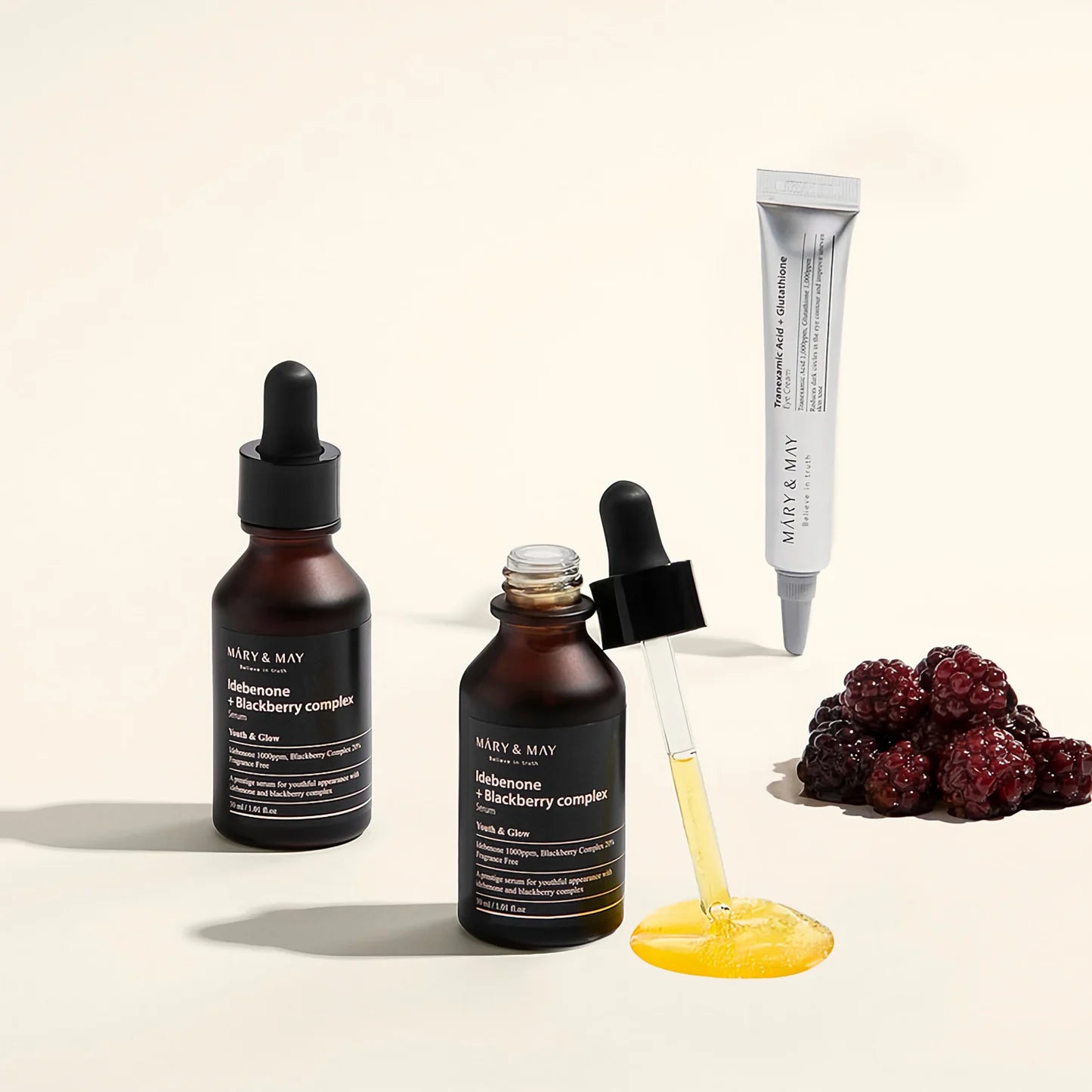  [Mary&May] Idebenone + Blackberry Complex Serum 30ml