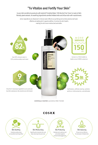 [COSRX] Centella Water Alcohol-Free Toner 150ml 