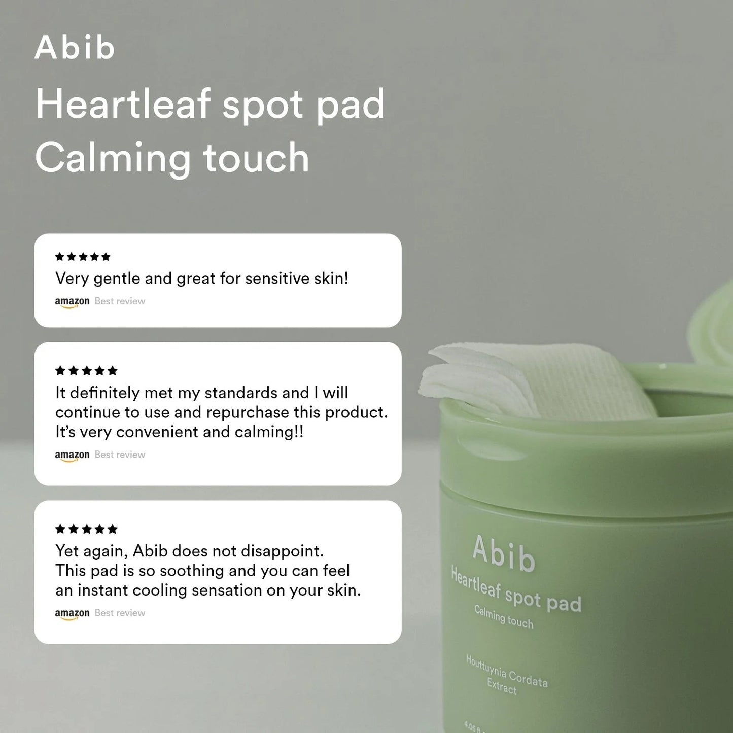 [Abib] Heartleaf Spot Pad Calming Touch (80 pads)