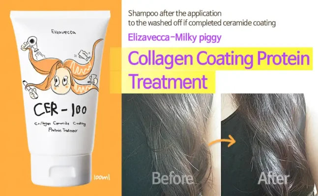 [ELIZAVECCA] Milky Piggy Collagen Ceramide Coating Protein Treatment 100ml