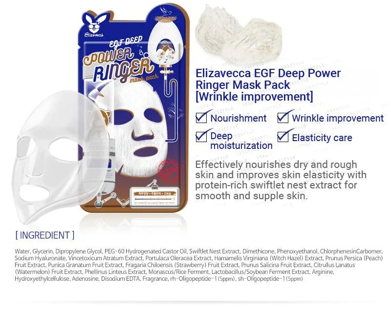 Elizavecca - Deep Power Ringer Mask (1 unidad) Elizavecca