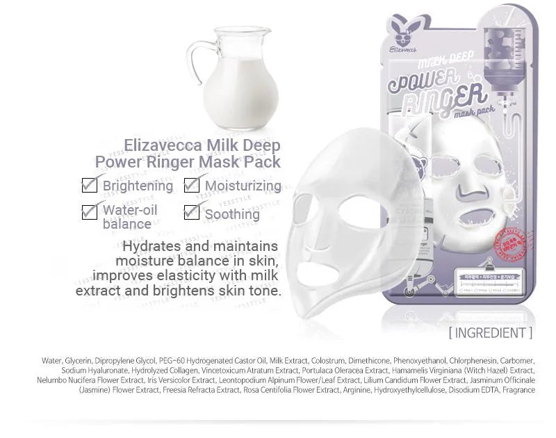 Elizavecca - Deep Power Ringer Mask (1 unidad) Elizavecca