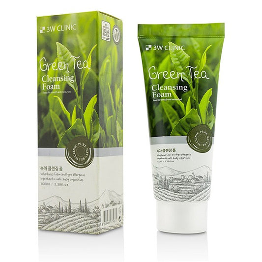 3W Clinic - Cleansing Foam - 100ml - Green Tea