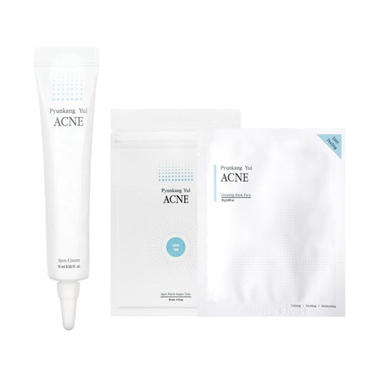 [Pyunkang Yul] ACNE Spot Cream 15ml + ACNE Spot Patch Super Thin + Acne Dressing Mask Pack