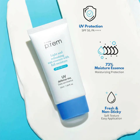 make p:rem - UV Defense Me. Daily Sun Essence SPF50+ PA++++