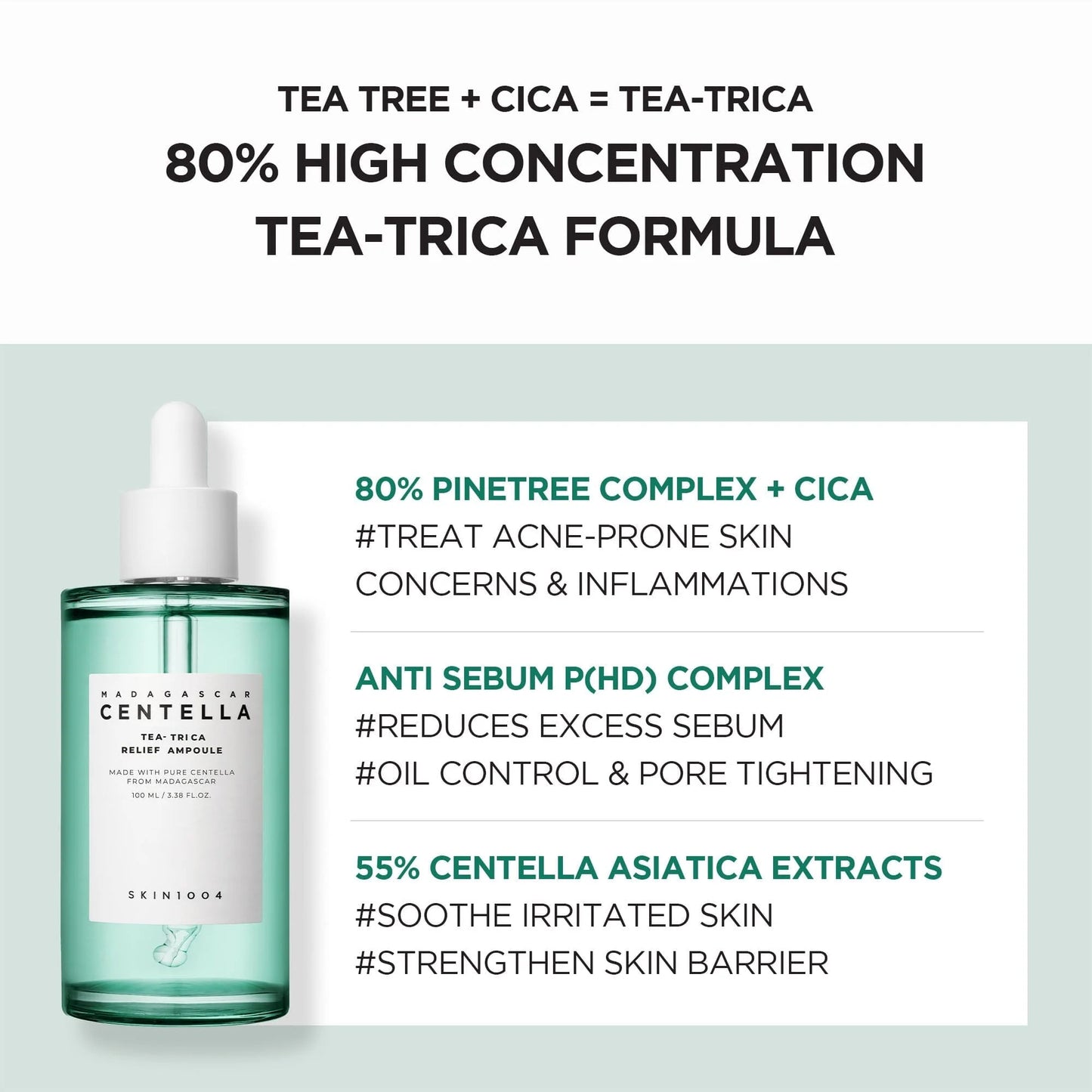 SKIN1004 - Madagascar Centella Tea-Trica Relief Ampoule